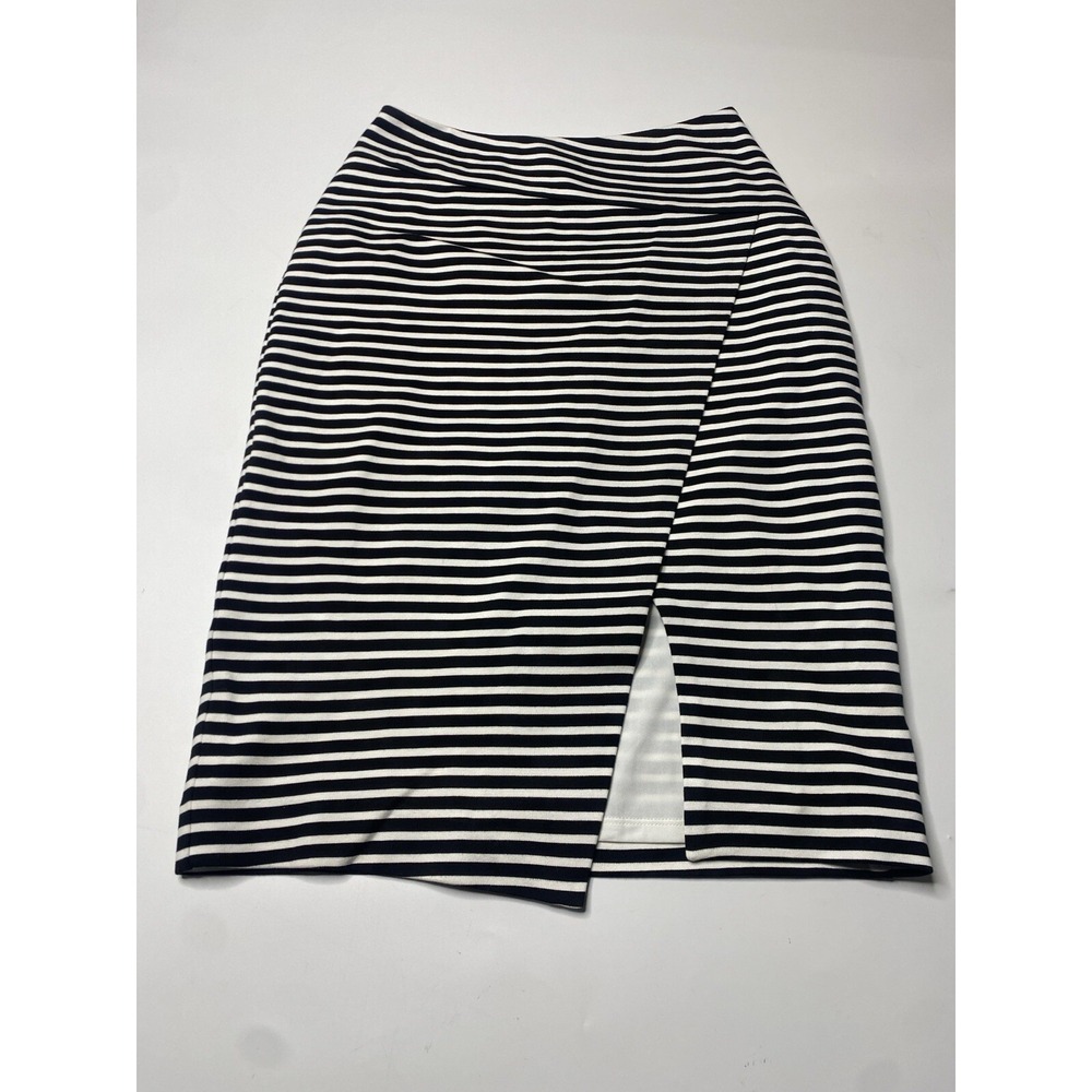 White House Black Market Striped‎ Skirt Stretch Women's 0 Career Chic Classy